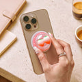 3D Cute Strawberry Magnetic Phone Grip | MagSafe Compatible Pop Holder