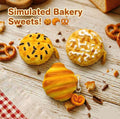 SENSE RIOT | 3D Simulated Bakery Sweets AirPod Case - Realistic Cookie & Croissant Squishy Cover with Butter Charm - Cute Foodie Gift