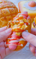 Hyper-Realistic Hot Dog Squishy Keychain | Slow Rising Scented Stress Reliever | Gourmet Food Bag Charm & Aesthetic Desk Decor